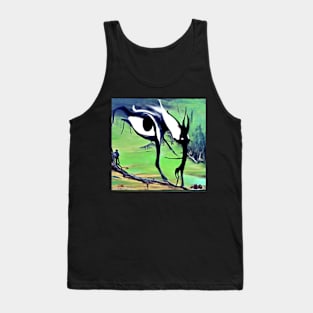 ALL SEEING FOREST ORIGINAL AI DIGITALLY GENERATED ARTWORK Tank Top